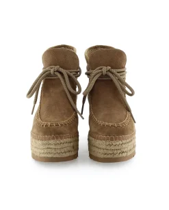 Bota baja en serraje cuero Creta