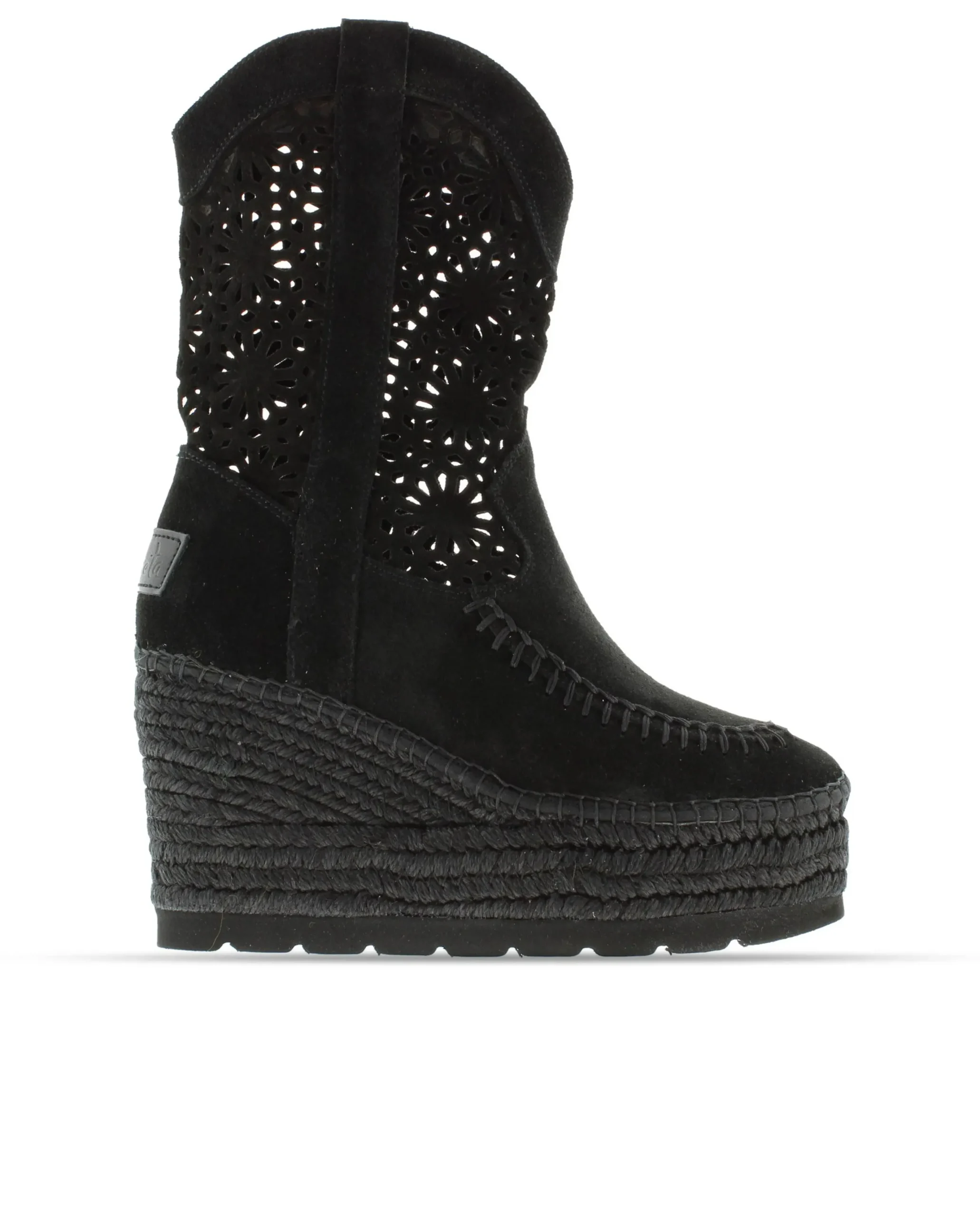 Bota calada en serraje negro Tilo 5