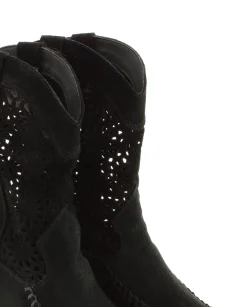 Bota calada en serraje negro Tilo 5