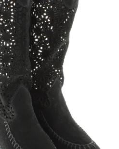Bota calada en serraje negro Tilo 5