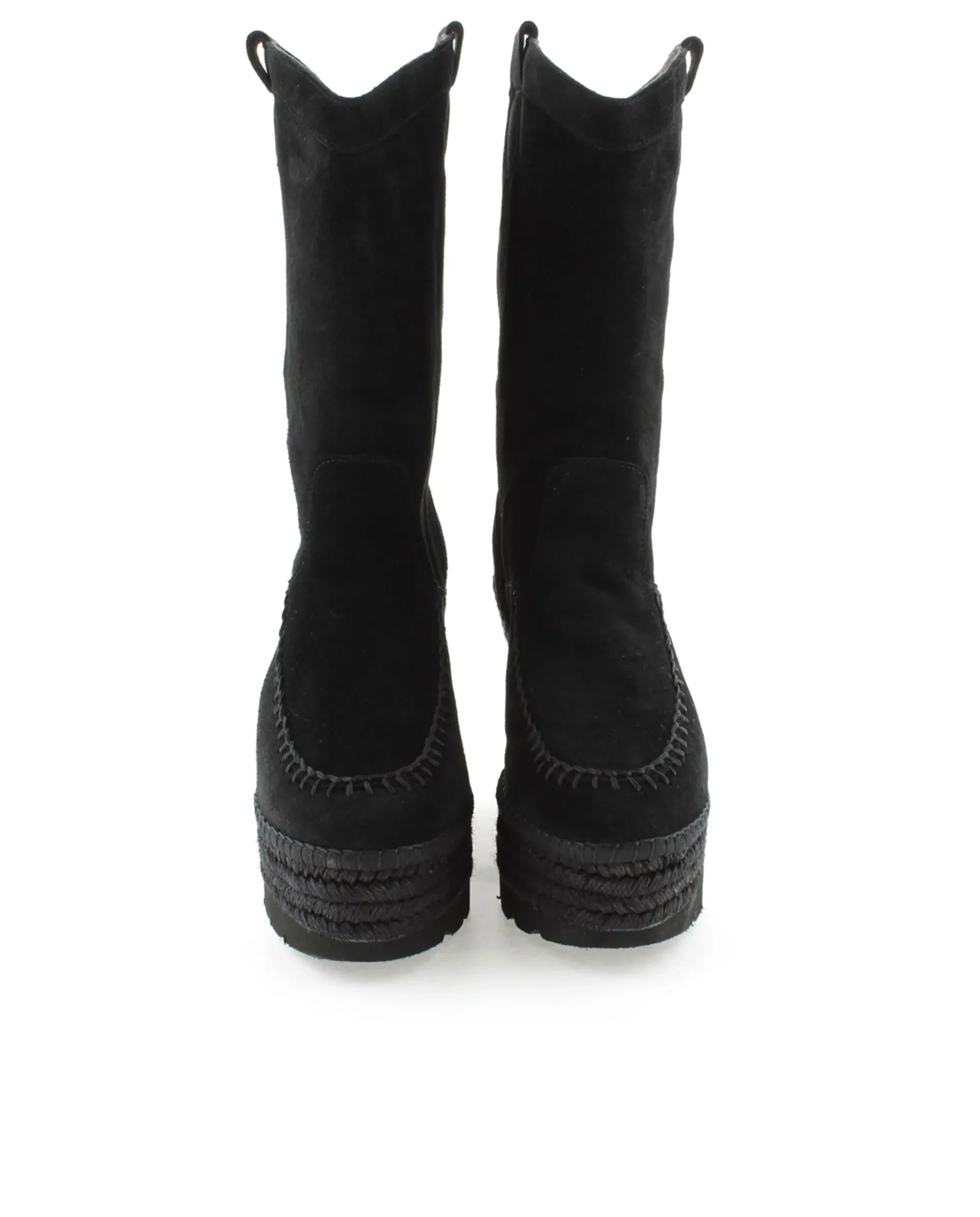 Bota Cowboy en serraje negro Tilo 7