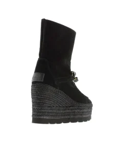 Botin cadena en serraje negro Tilo 5