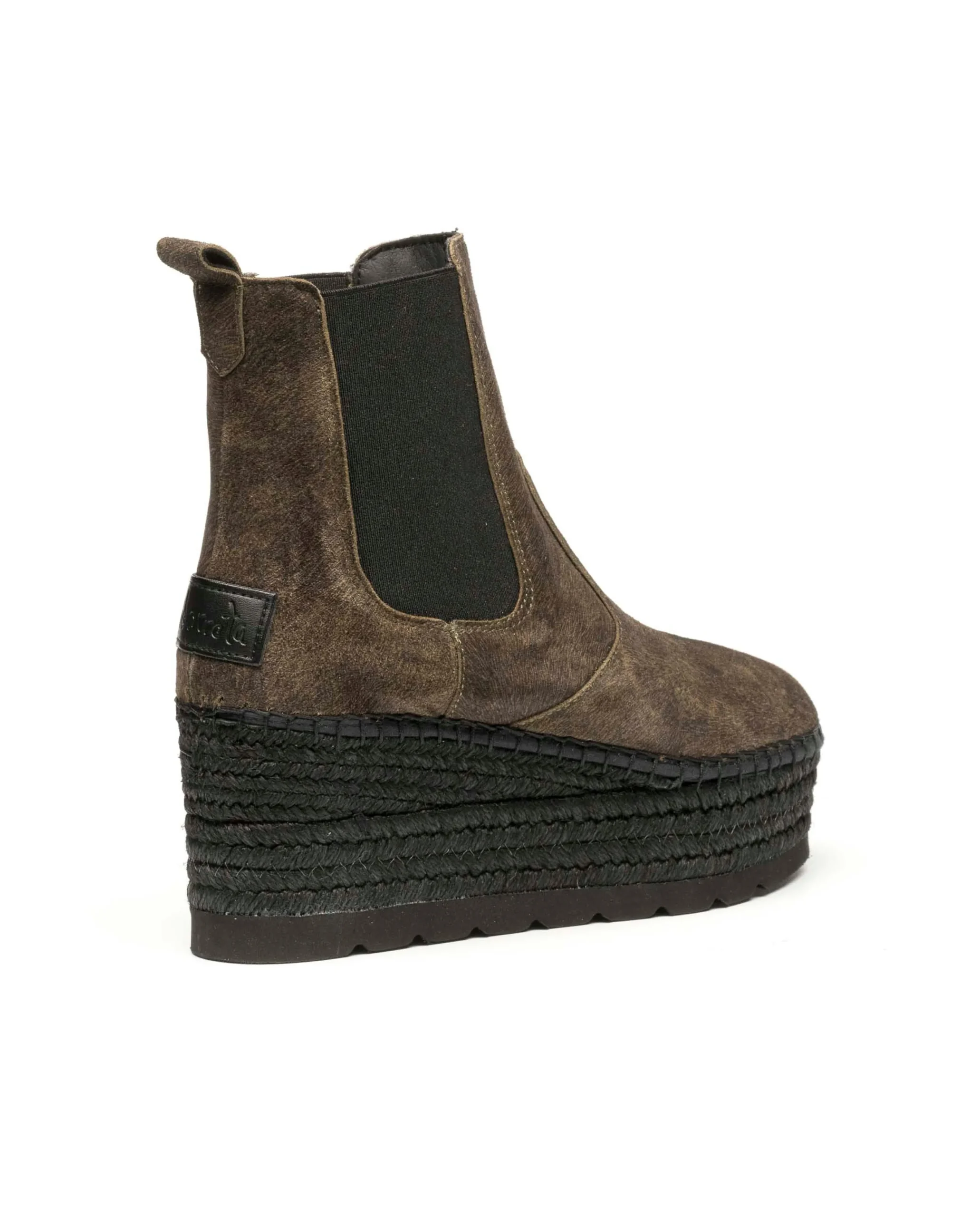 Botin Chelsea en cavallo kaki Creta
