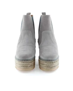 Botin Chelsea en serraje gris Creta