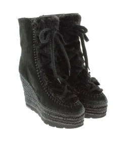 Botin de pelo en serraje negro Tilo 7