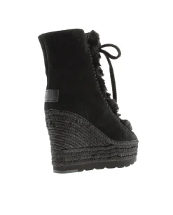 Botin de pelo en serraje negro Tilo 7