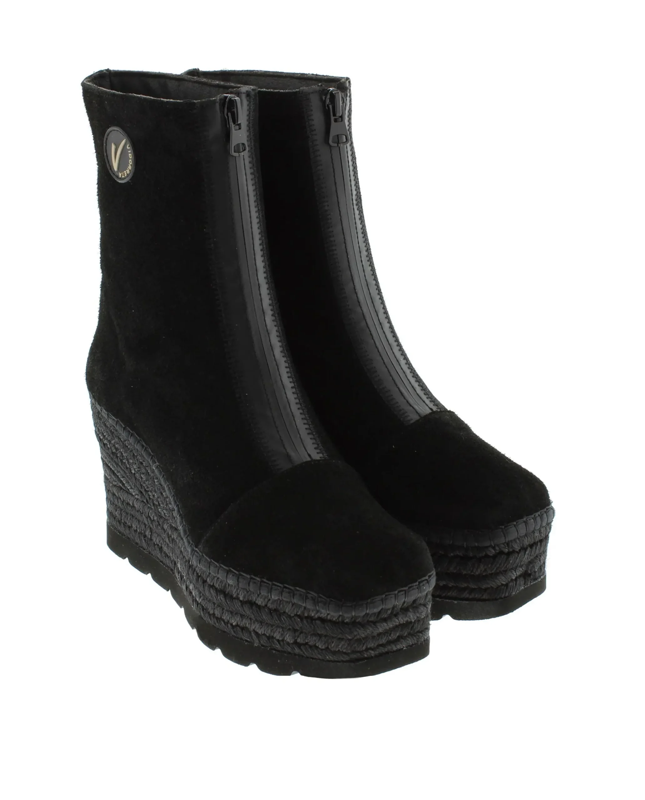 Botin en serraje negro Cuba