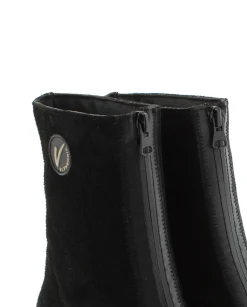 Botin en serraje negro Cuba