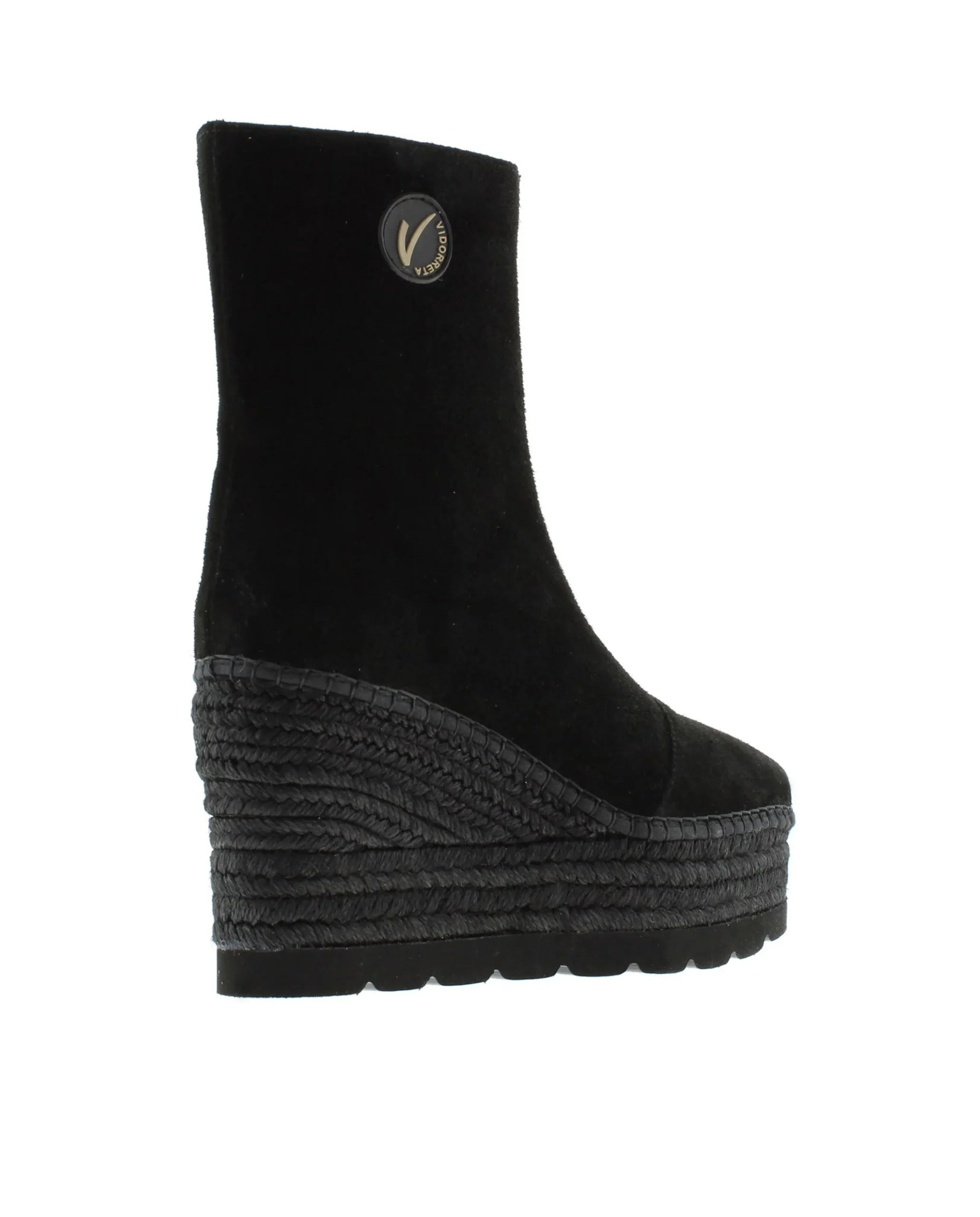 Botin en serraje negro Cuba
