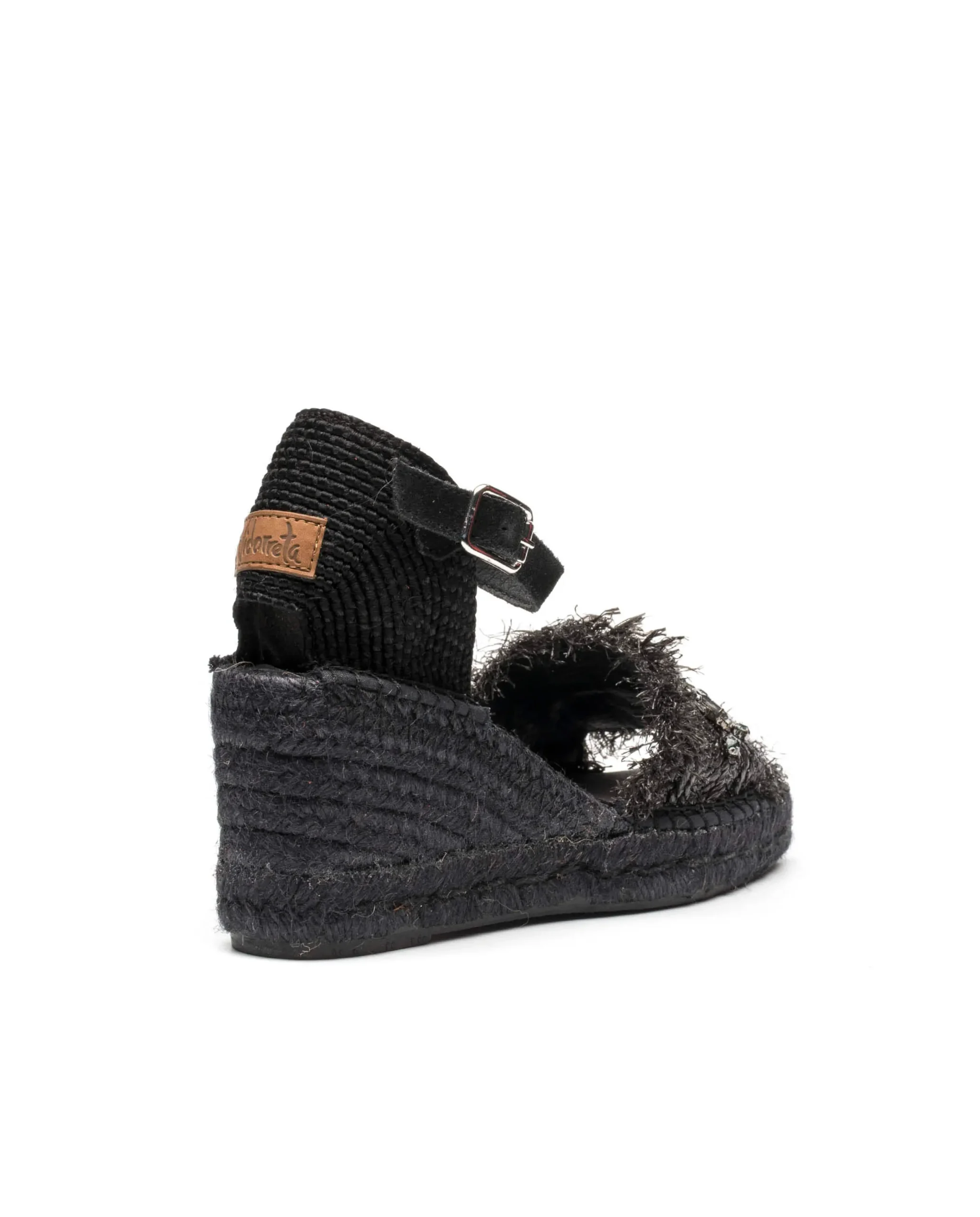 Sandalia rafia cristales negro Matisse 5