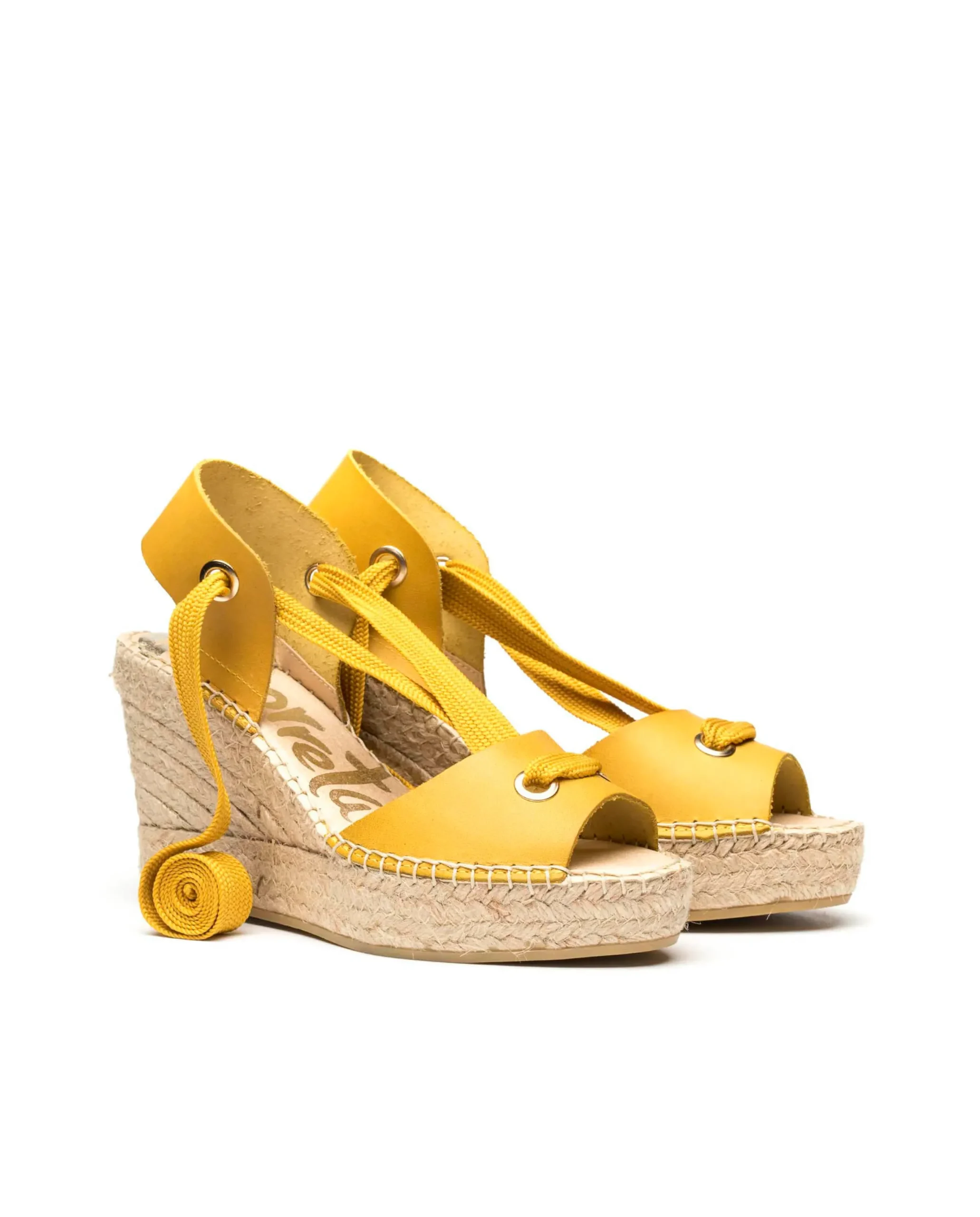 Sandalia vaquetta amarillo Tilo 7