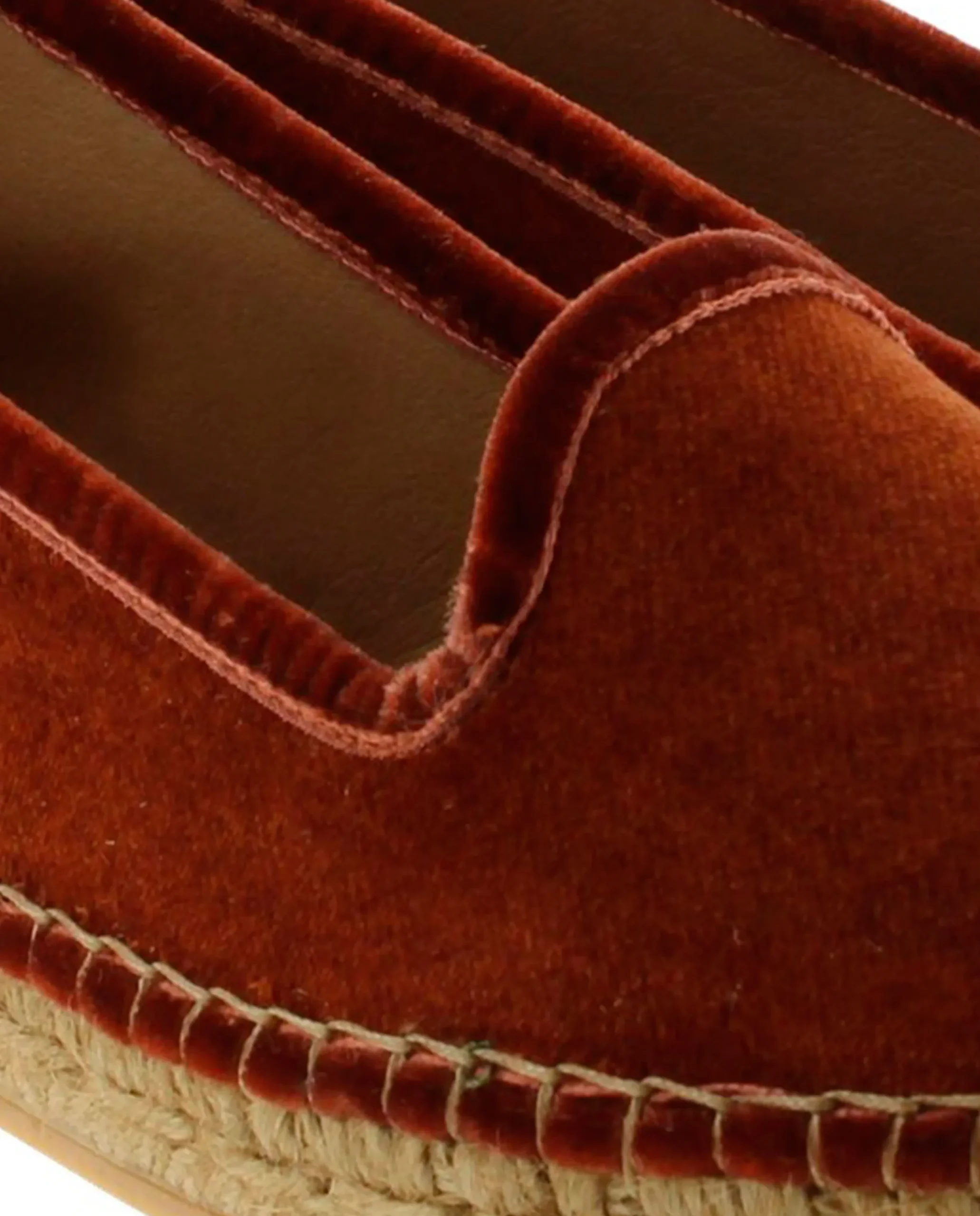 Slipper en terciopelo teja Pitiusa